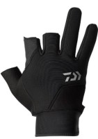 DAIWA DG-7824W All Round Cold Protection Gloves 3 Pieces Cut (Black) L
