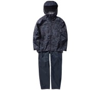 SHIMANO RA-047X 3 Layer Rain Suit (Black Duck Camo) L