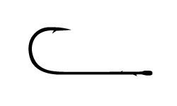 DAIWA Bassers Worm Hook SS Power Straight #4/0 (4pcs)