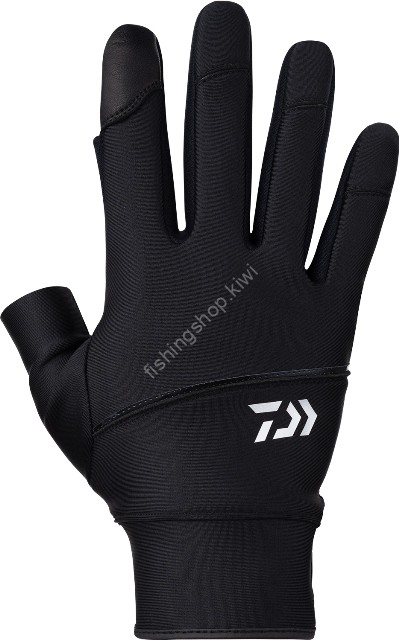 DAIWA DG-3023W Casting Gloves 2 Pieces Cut (Black) L