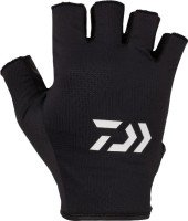DAIWA DG-6524 Water-Absorbing Quick-Drying Gloves 5 Pieces Cut (Black) L