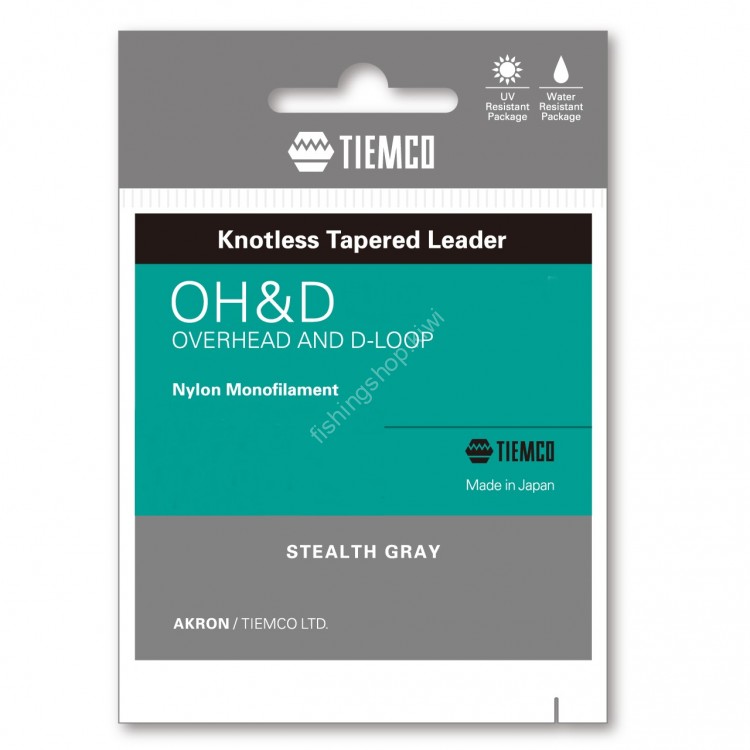 TIEMCO OH&D Leader Single 11ft 2X Stealth Gray