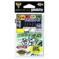 Gamakatsu WAKASAGI (Smelt) CHAIN White YUKIKITSUNE 7 pcs W233 2.5-0.3