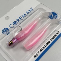 COREMAN RJ-7 Rolling Jig Head #012 Pink Head/Pink Pearl