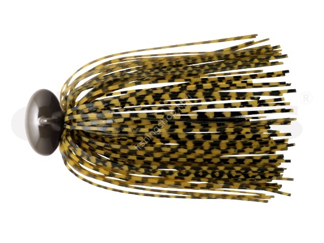 DEPS Hype Football Jig 3/4oz Silicone Skirt #30 Green Pumpkin