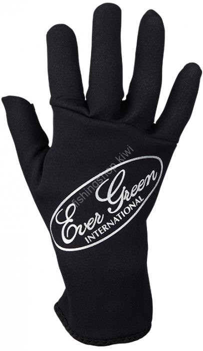 EVERGREEN EG Winter Gloves (3 Cuts) LL #Black/Silver Logo