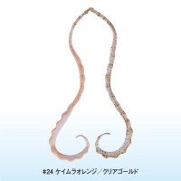 GAMAKATSU Luxxe 19-315 Ohgen 3D Soft Necktie #24 Keimura Orange / Clear Gold