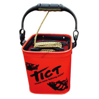 TICT Bucket With Holder Red