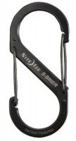 NITE IZE NI00738 S-Biner Dual Carabiner Stainless Steel #3 Black TitaNIum