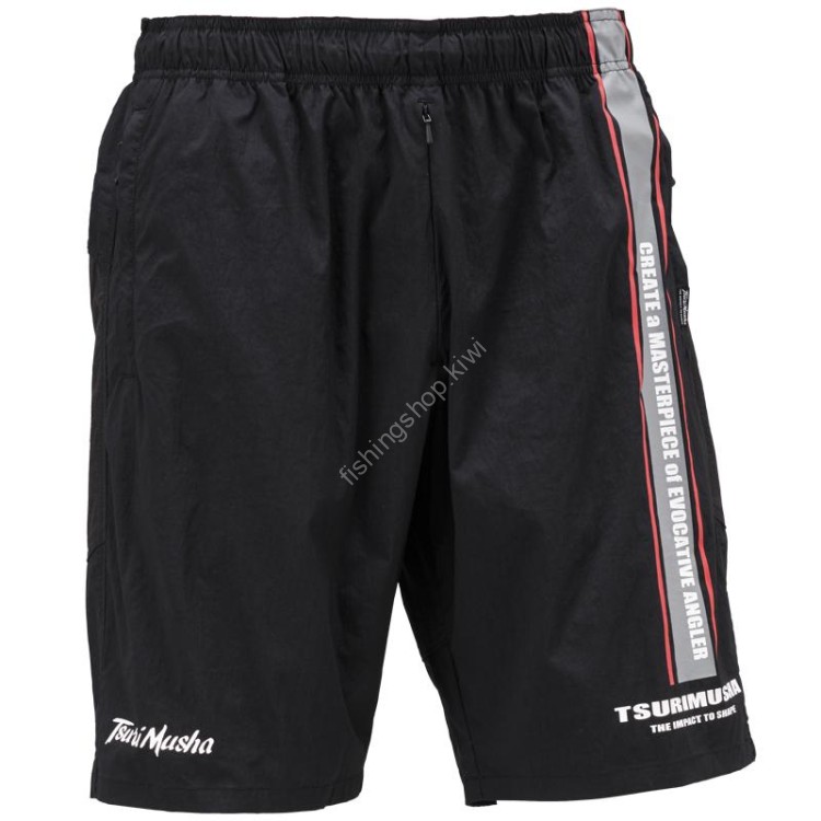 TSURI MUSHA P01502 Cordura Neo Hip Guard Shorts [Black] M