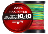 VARIVAS Avani Jigging 10×10 Max Power PE x8 [10m x 10color Marking Line] 1200m #8 (112lb)
