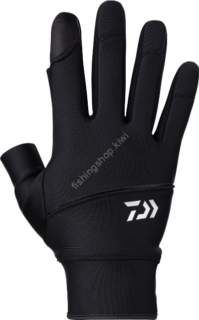 DAIWA DG-3023W Casting Gloves 2 Pieces Cut (Black) XL