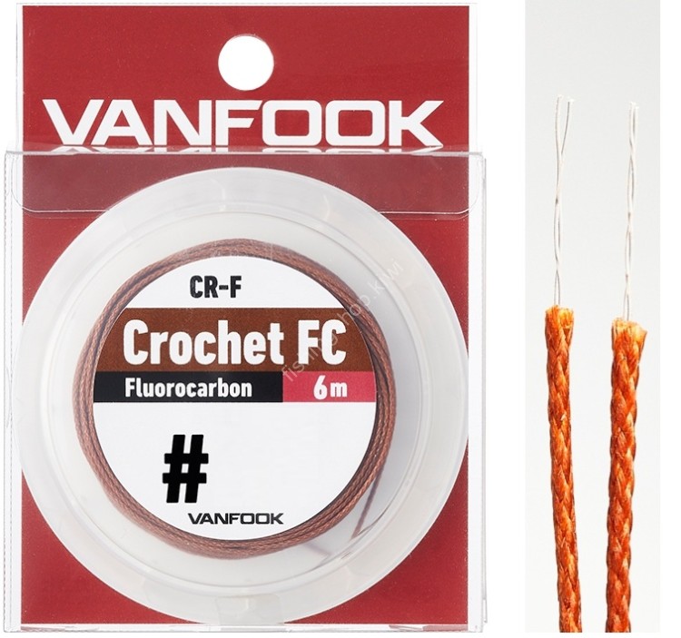 VANFOOK CR-F80 Crochet FC Fluorocarbon [Deep Brown] 6m #8