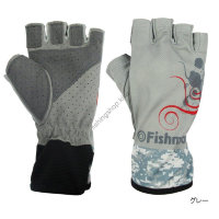 Fishman 5 Fingerless Gloves M Grey