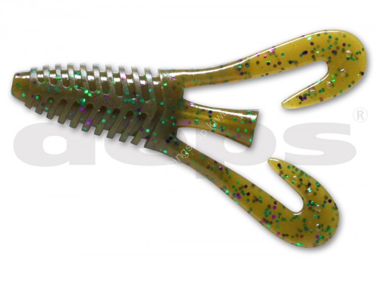 DEPS Barbute 3.5" 115 Green Pumpkin Purple & Green Flakes
