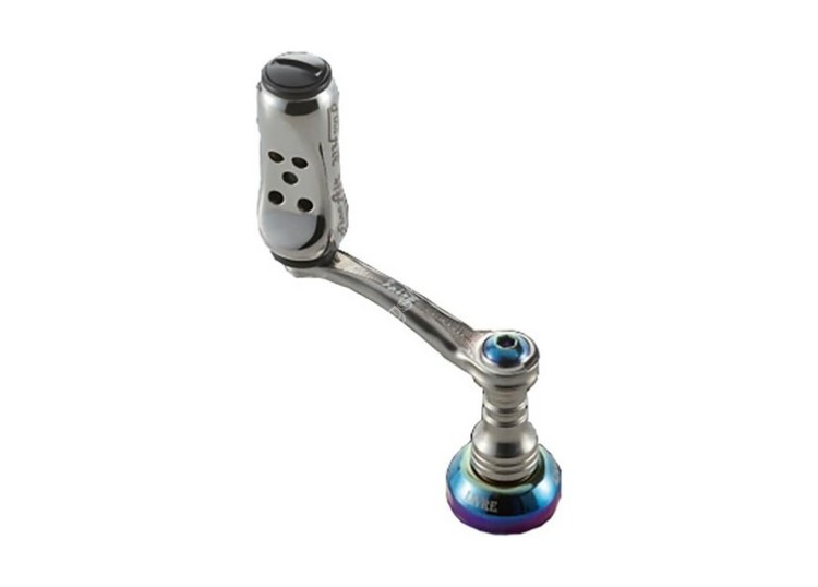 LIVRE Reel Custom Parts Megatech Fairy 41 Fino Air Knob for Shimano S2 #Titanium/Black