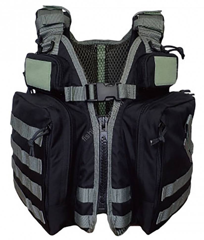 TOHO SANGYO SUBROC V-one VEST BLACK Wear buy at Fishingshop.kiwi TOHO SANGYO SUBROC V-one VEST BLACK Wear buy at Fishingshop.kiwi