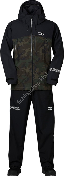 DAIWA DR-1922 Gore-Tex Infinium Product Rain Suit Green Camo 2XL