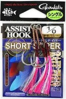 GAMAKATSU Assist Hook Short Sniper Bait Plus Single [Silver] #1/0 (3pcs)