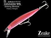 ZEAKE S_Gravityy Minnow 95 # SGM95007 Flash Pink Glow Belly