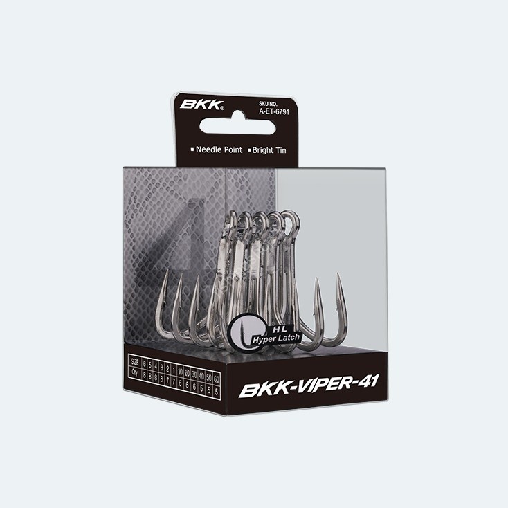 BKK Treble Hook Viper 41 Size 4 (8pcs)