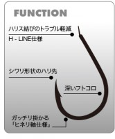KINRYU 41105 H-Line Tai Tsuri (Hineri) #11 Black (11pcs)