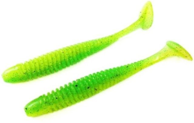 NOIKE Wobble Shad 3" #135 Lime / Chart Crown