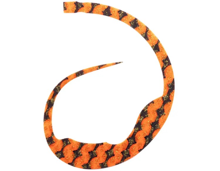 START Silicone Necktie Magic Curly #03 Orange Zebra