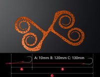 MATSUOKA SPECIAL X 80mm with Hooks #Dot Dark Orange