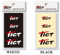 TICT Cutting Sticker "TICT Logo" S #White