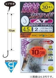 GAMAKATSU T1 Kyougi Kawahagi AT [Nano Smooth Coat] #4 Line 10cm (30pcs)