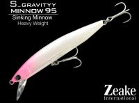 ZEAKE S_Gravityy Minnow 95 # SGM95008 Pink Head Glow