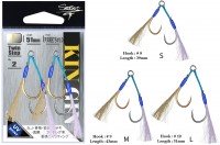 SEASON Kin Gin Twin Steps Hook [Gold + Silver] L (2pcs)