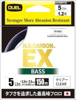 DUEL H.D. Carbon EX Bass [Clear] 150m #1.2 (5lb)