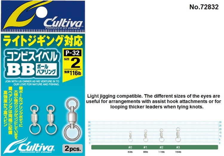 OWNER No.72832 (P-32) Combi Swivel BB #2