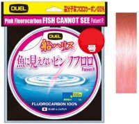 DUEL H4397- Pink Fluorocarbon "Fish Cannot See" Fune Harisu [Stealth Pink] 100m #3 (12lb)