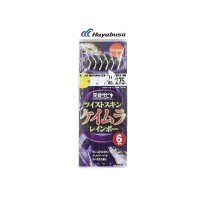 HAYABUSA Jissen Sabiki Twist Keimura Rainbow SS021 [White] 6 Hook 10-3