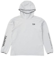 DAIWA DE-9224 Stretch Hoodie Shirt (Light Gray) M