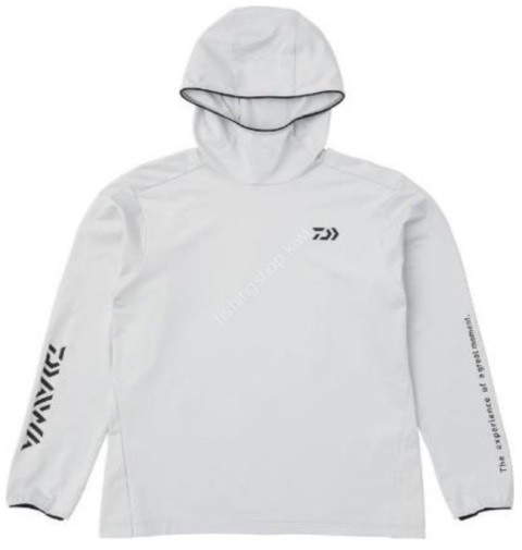 DAIWA DE-9224 Stretch Hoodie Shirt (Light Gray) M