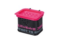 TSURI MUSHA Draining Bait Box #Pink/Black