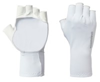 SHIMANO GL-601V Sun Protection Gloves 5 White M