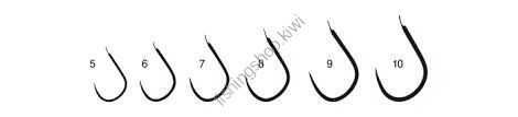 GAMAKATSU Hera Sure w/Thread [Black] #8 (5pcs)