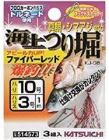 DECOY Kaijo Tsuribori Fiber KJ-08 [Red] 10-3 (3pcs)