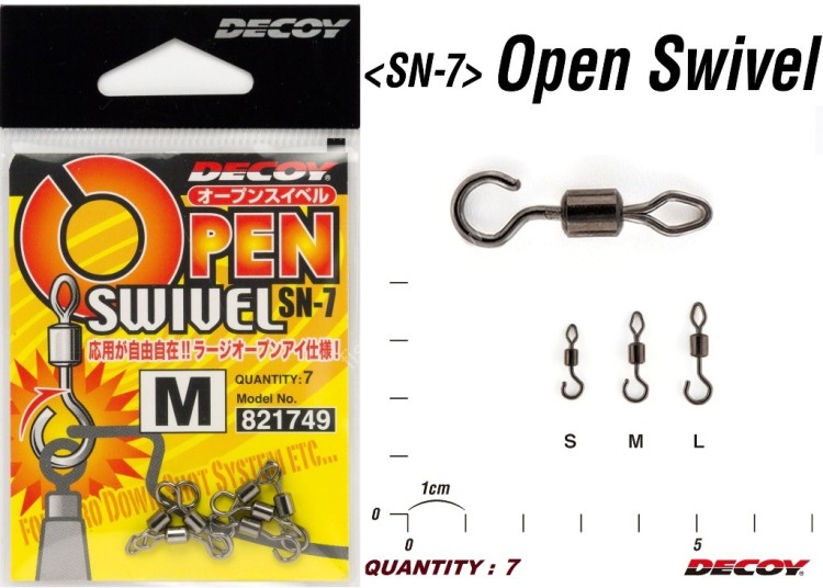 DECOY Open Swivel [Black] S (7pcs)