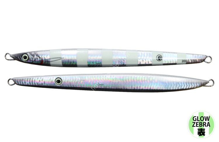 ISSEI Umitaro Nekometal Long 200g #032 Silver Glow Zebra