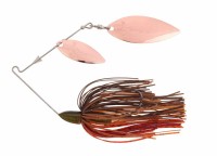 KEITECH Baby TEE-Bone Spinnerbait Double Willow (DW) 1/4oz #511 Green Pumpkin Claw