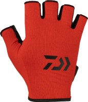 DAIWA DG-6524 Water-Absorbing Quick-Drying Gloves 5 Pieces Cut (Red) M