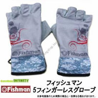 Fishman 5 Fingerless Gloves XL Grey