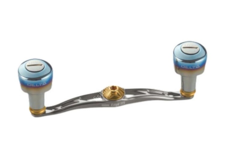 LIVRE Reel Parts Crank Edge 115 for Daiwa Right #Titanium/Gold