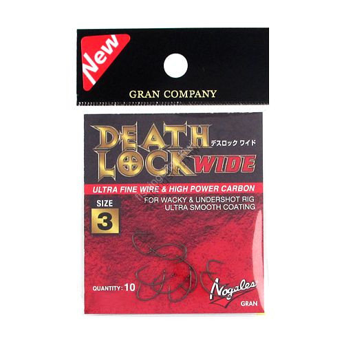 VARIVAS Death Lock Wide Ultra Fine Wire [NS Black] #3 (10pcs)